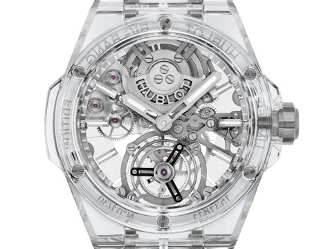 hublot transparent watch.